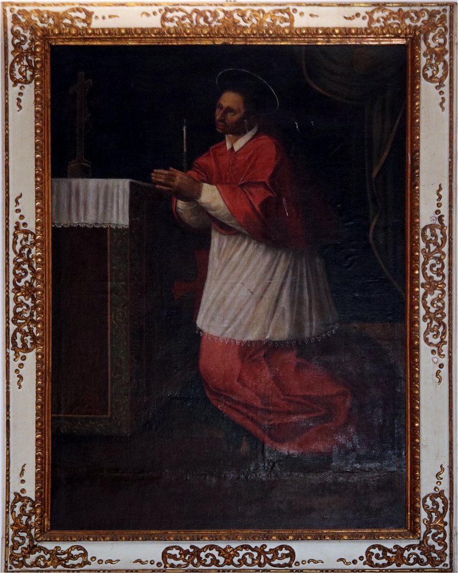 File:Santuario della Madonna del Frassine (Monterotondo Marittimo), San Carlo Borromeo davanti al Crocifisso.jpg